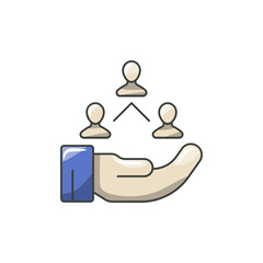 Exposure Meter Icon, Phobia Therapy Gradual Tool Vector.