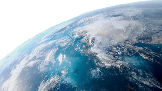 Earth from Space Ocean Cloudscape Stunning View,