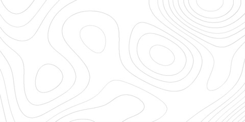 The overall design is minimalist with the lines drawn in a light gray color, Topology vector white background fresh contour map texture.