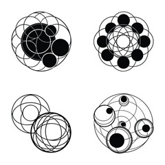 Vector Pattern of Expanding Concentric Circles for Modern Design-01.eps