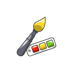 Art Palette Icon, Emotional Expression Therapy Tool.