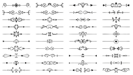 Elegant decorative flourishes and dividers ornate vintage