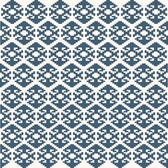 Earthy  and Pastel Tone Traditional Embroidery Art Abstract with Pixel Art Designs for Textile Print