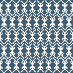 Earthy  and Pastel Tone Traditional Embroidery Art Abstract with Pixel Art Designs for Textile Print