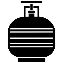gas tank vector silhouette illustration isolated on white background