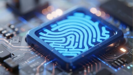 Fingerprint Recognition Chip on Circuit Board