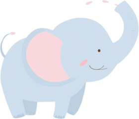 Cute elephant vector illustration