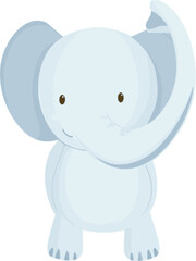 Cute elephant vector illustration