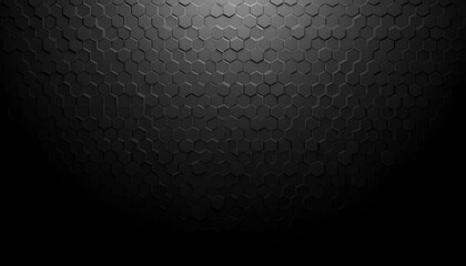 Dark Geometric Hexagonal Abstract Background 
