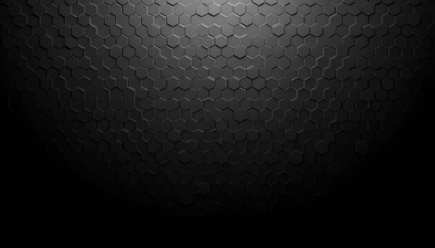 Dark Geometric Hexagonal Abstract Background 
