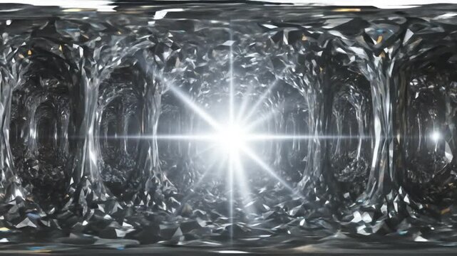 Crystal Cave Journey: A 360? VR Flight Through Sparkling Diamond Caverns