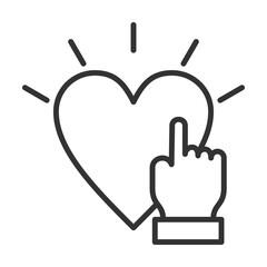 Honesty Icon Outline Style. Vector Illustration Design