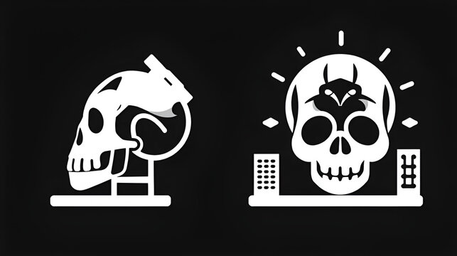 skull trephination  icon. Element of Cityscape for mobile concept and web apps icon. Glyph, flat icon for website design and development, app development