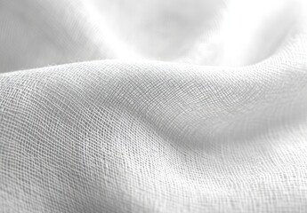 Soft White Fabric Close-Up Texture for Background, Crafting, and Design Projects