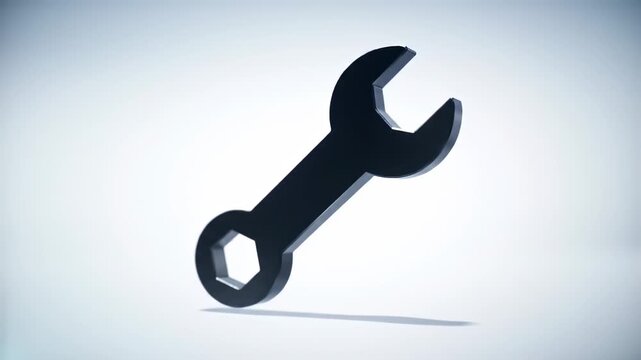 3D rendered wrench icon