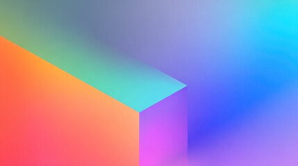 Abstract geometric shapes with gradient colors