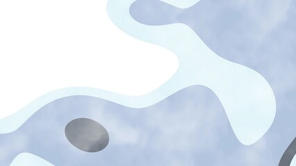 Ombre Muted Blue Harmony Abstract sky background with soft pastel colors and flowing shapes creates a serene and modern style