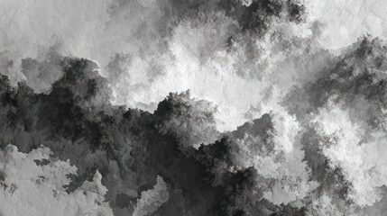 Abstract grayscale cloud formations