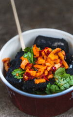 Hunan stinky tofu, popular in Changsha, China