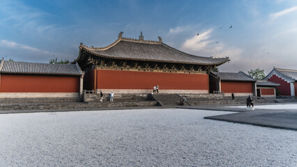 Fototapeta premium Chinese temple architecture in Shanxi China