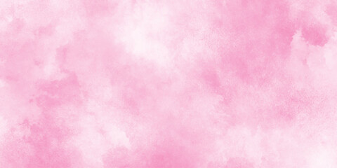 Watercolor painting on canvas with sky clouds gradient, Vintage soft splash template for decor, Light background shades watercolor design.