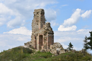 Ruins of the manor house in Slovakia
