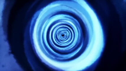 Abstract swirling blue vortex