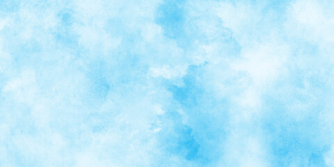 Light background shades watercolor design, Watercolor painting on canvas with sky clouds gradient, Vintage soft splash template for decor.