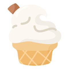 Vanilla Ice Cream Cup for Summer Holiday