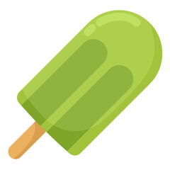 Green Popsicle for Summer Holiday