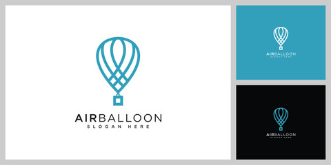 air balloon logo vector design template © kerjo