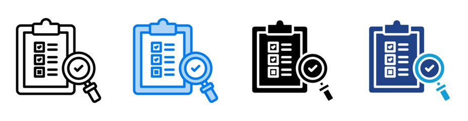 Assessing icon set multiple style collection