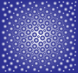 3D circle background effect with blue, light blue, and gradient tones, featuring soft lighting and smooth visual effects. Editable EPS file perfect for modern, abstract, and creative design projects.