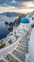 "Sunset Serenity in Santorini"