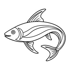 vector illustration of a fish
