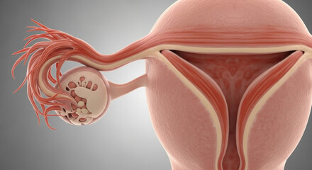 Female Reproductive System Illustration