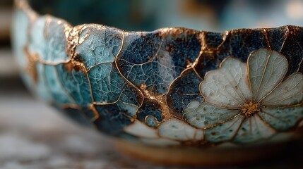 Traditional celadon crackle glaze texture, ceramic imperfection for oriental aesthetics and heritage art backgrounds.