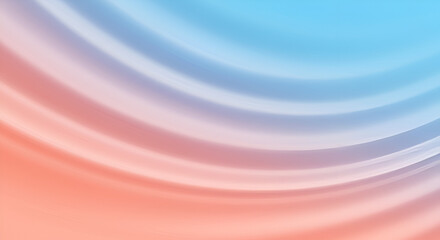 Abstract background with flowing blue and orange gradient waves.