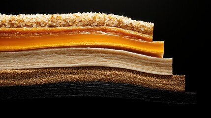 Stem Cell Therapies Concept. Layers of Textures and Colors in Confectionery and Fine Materials for Food Photography