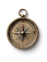 Navigating life's journey a vintage compass display on a wooden table still life cozy atmosphere close-up view