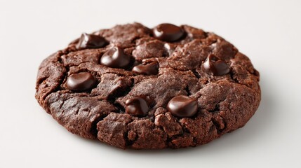 Fototapeta premium Baking chocolate chip cookies home kitchen food photography indoor setting close-up delicious treats
