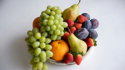 Bowl of fresh mixed fruits
