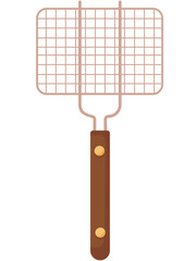 BBQ Grill Party and Cooking Utensils Barbecue Backyard Barbecue BBQ Party Vector Set