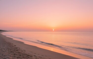 sunset on the beach
