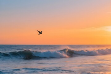 sunset over the sea