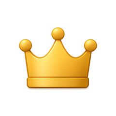 golden crown isolated 
