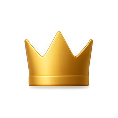 golden crown 3d render