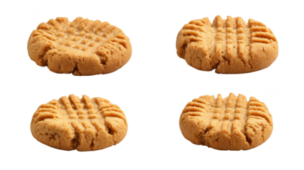 Delicious homemade cookies on a black background, tempting treat for sweet tooths.