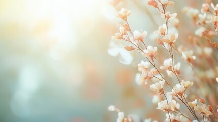 Fototapeta premium nature-inspired business background on blurred background 