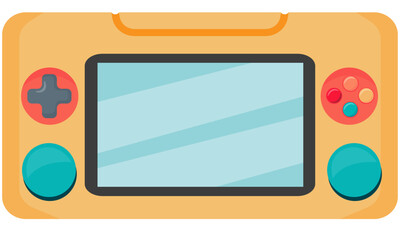 Variety of Game Controllers and Gaming Devices Vector Set